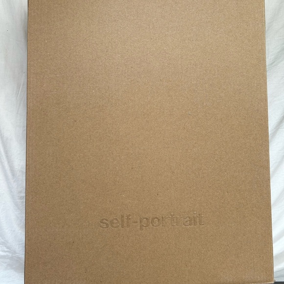 Self-portrait Yellow silhouette chiffon tiered midi dress - US size 10 - Picture 3 of 9